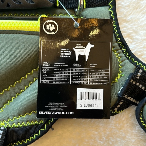 Nwt. Silver paw life vest - Picture 2 of 4